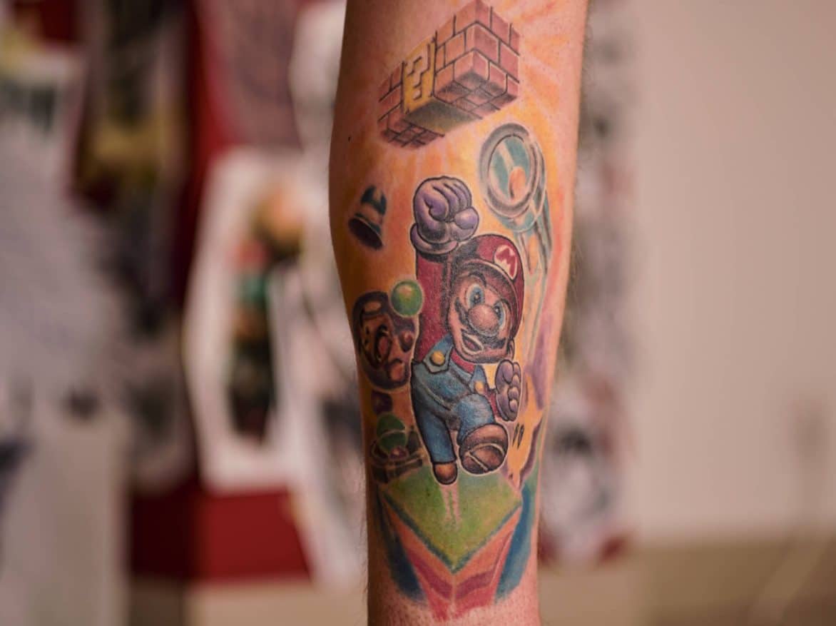 tatuaż Super Mario