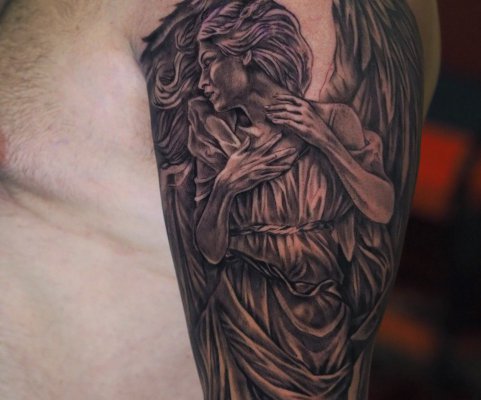 tatuaż anioł