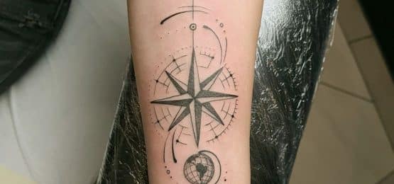 tatuaż geograficzny