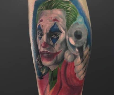 Studio Tatuażu Rzeszów tatuaż kolor joker